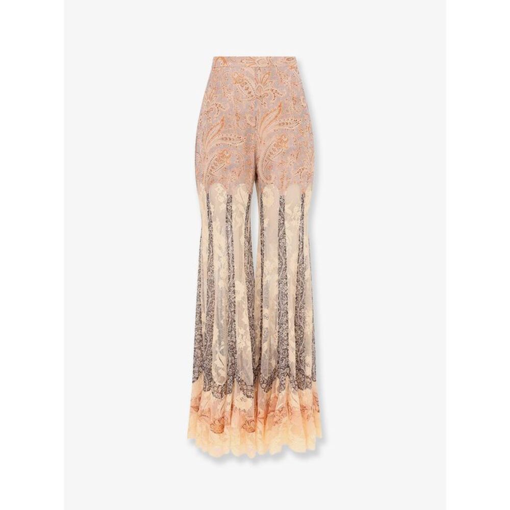 Zimmermann Women Valiant Panelled Flare Silk Trousers